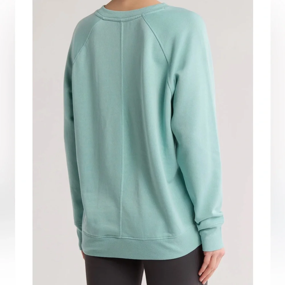 Zella Soft Teal Crew Neck Sweater